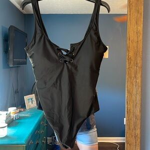 Aerie one piece black swimsuit